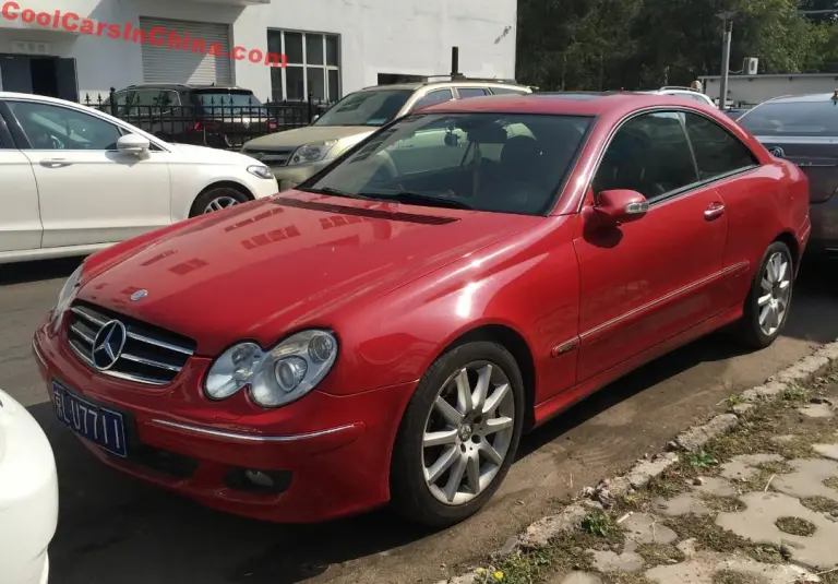 Mercedes-Benz CLK 280 Is Red In China - CoolCarsInChina.com