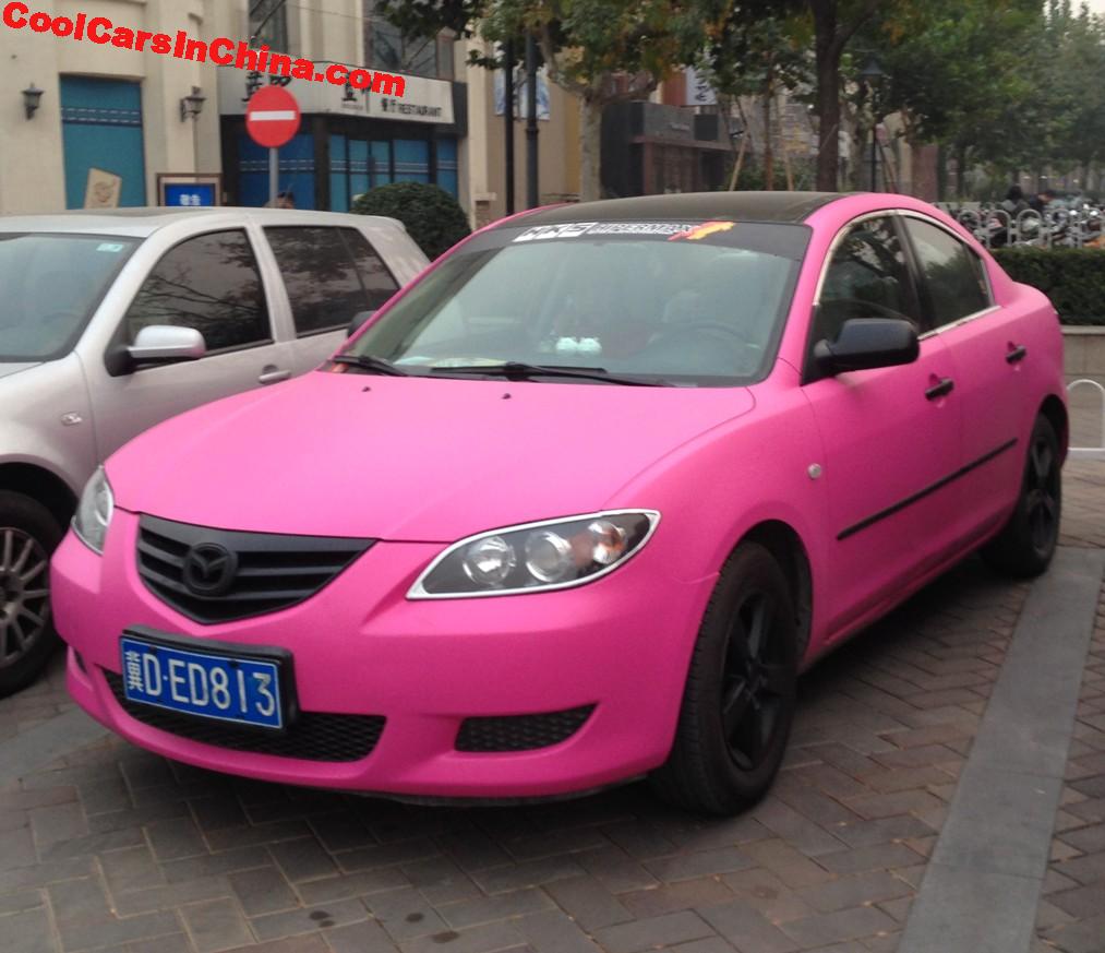 Mazda 3 Is Pink In China - CoolCarsInChina.com
