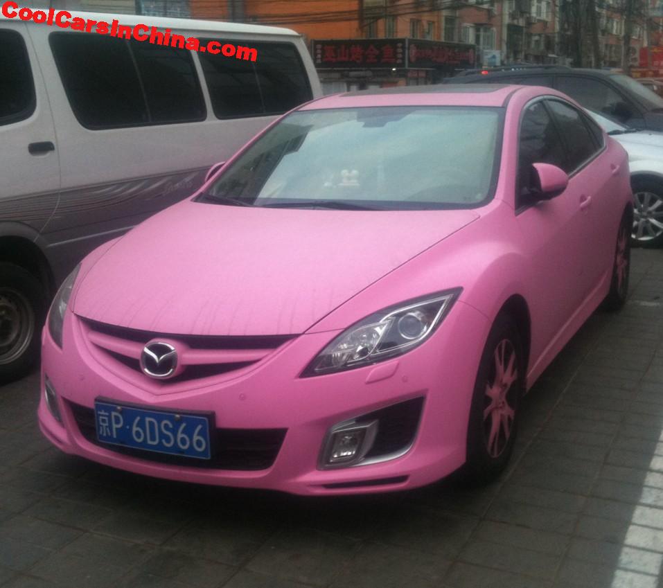 Pink Mazda Rady Mazda 6 Is Pink In China - CoolCarsInChina.com